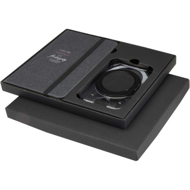 Logotrade promotional gift image of: Kern A6 hard cover notebook and MagSafe wallet gift set