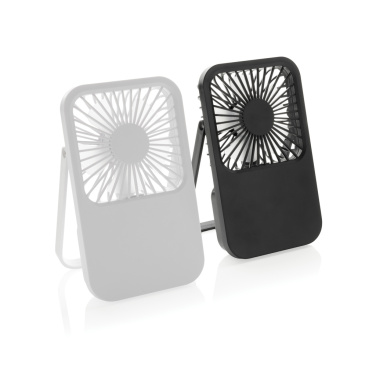 Logo trade advertising products picture of: Aervina RCS recycled plastic re-chargeable desk fan