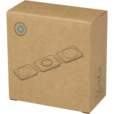 Logo trade advertising products picture of: Armus 3-in-1 15W recycled plastic foldable wireless charger