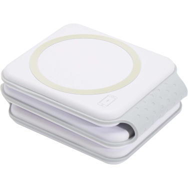Logotrade corporate gift picture of: Armus 3-in-1 15W recycled plastic foldable wireless charger