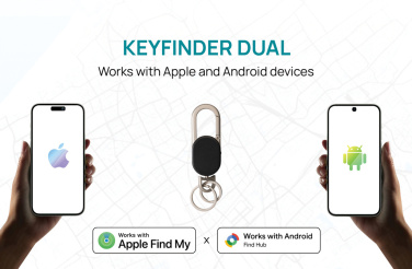 Logotrade promotional giveaway picture of: Keyfinder Dual keychain with worldwide locating