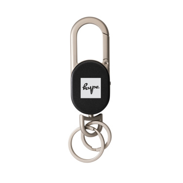 Logo trade promotional merchandise photo of: Keyfinder Dual keychain with worldwide locating