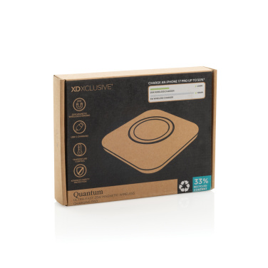 Logo trade promotional items image of: Quantum ultra-fast 25W magnetic wireless charging pad