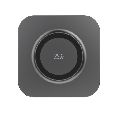 Logo trade promotional items image of: Quantum ultra-fast 25W magnetic wireless charging pad
