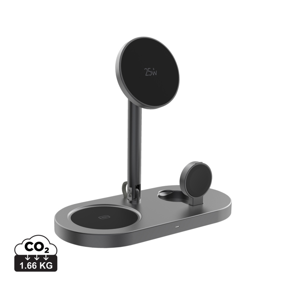 Logo trade promotional item photo of: Quantum RCS ultra-fast 25W Magnetic desk wireless Charger