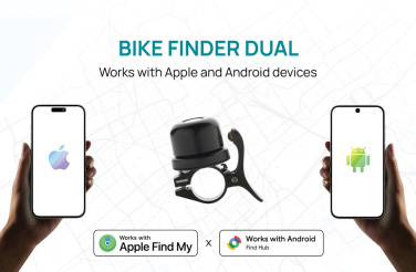 Logo trade promotional item photo of: Bike finder Dual RCS bike bell with worldwide locating