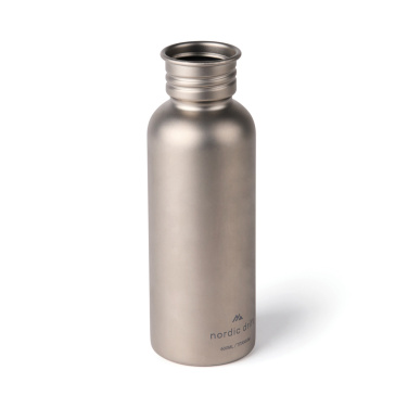 Logo trade promotional merchandise photo of: Nordic Drift Trail Ultra Light Titanium 600ml Water Bottle