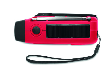Logotrade promotional product picture of: Portable radio SOS with LED torch