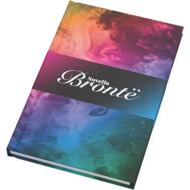 Logo trade corporate gifts picture of: Novella Brontë A5 matt hard cover notebook - 100 sheets