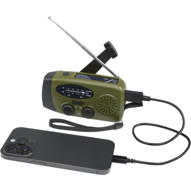 Logo trade promotional products picture of: Avior RCS recycled plastic emergency radio