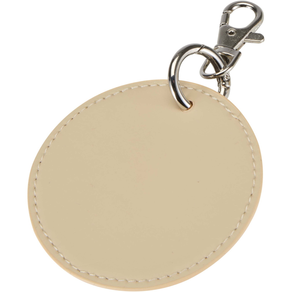 Logo trade advertising products image of: Resi Plus GRS recycled round charm keychain
