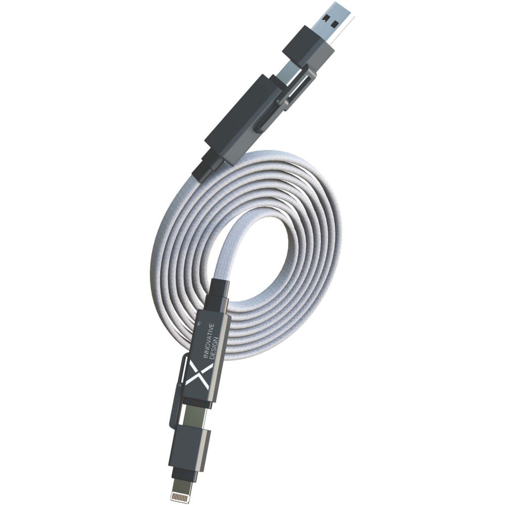 Logo trade promotional items picture of: SCX.design C58 60W magnetic flat charging cable