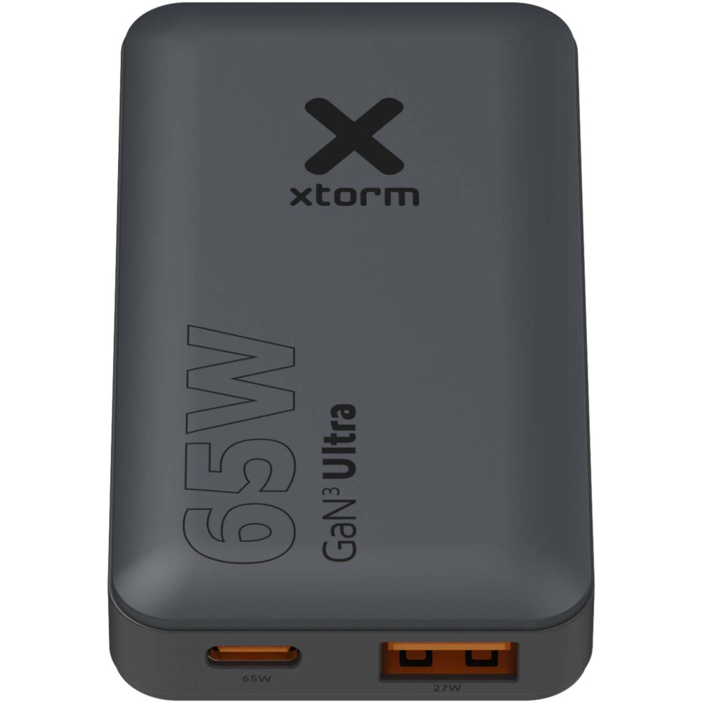 Logotrade promotional giveaway image of: Xtorm 65W fast travel charger with cable and travel case set