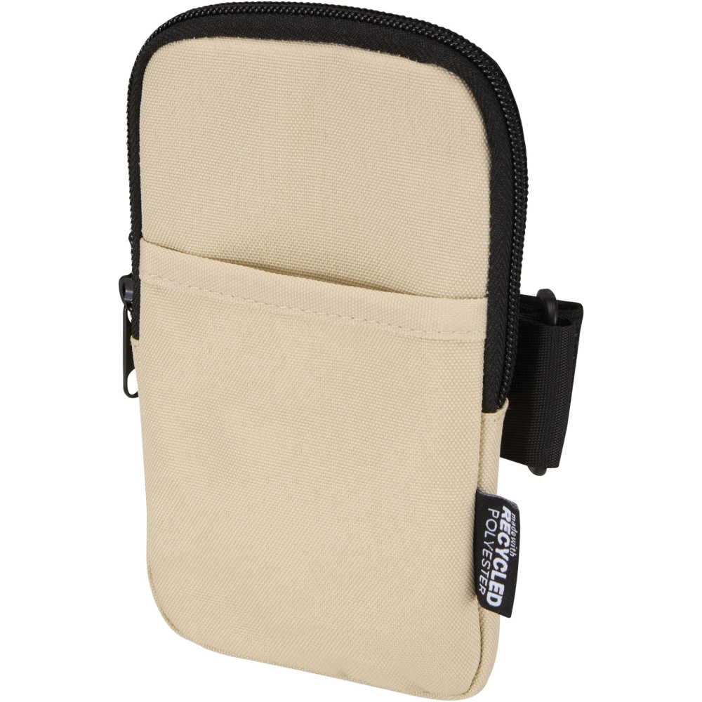 Logo trade promotional merchandise photo of: Byron GRS recycled bottle pouch