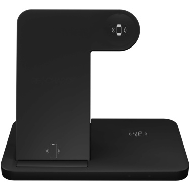 Logotrade advertising product picture of: SCX.design W28 3-in-1 wireless charging base with phone stand
