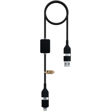 Logo trade promotional giveaways picture of: SCX.design C32 60W switch charging cable with light-up logo