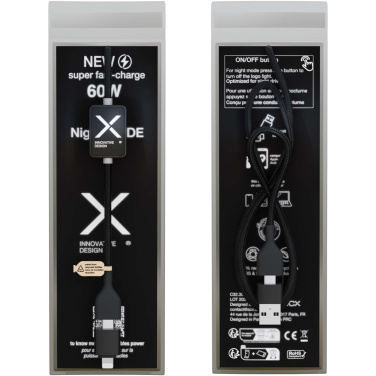 Logotrade promotional item picture of: SCX.design C32 60W switch charging cable with light-up logo