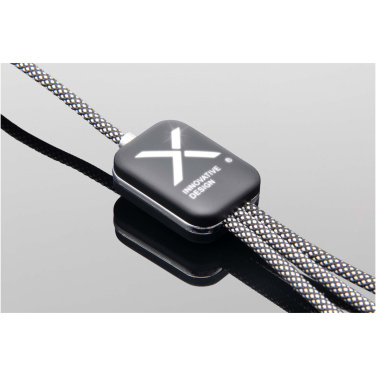 Logo trade promotional merchandise picture of: SCX.design C33 60W Type-C charging cable with dual light-up logo