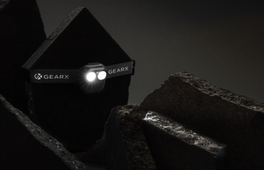 Logo trade advertising product photo of: Gear X RCS rPlastic head torch with motion sensor