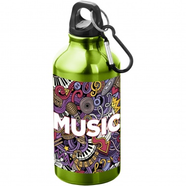 Logotrade reklaamtooted pilt: Oregon 400 ml alumiiniumist veepudel karabiiniga