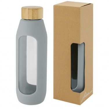 Logotrade ärikingi foto: Tidan 600 ml boorsilikaatklaasist pudel silikoonkäepidemega