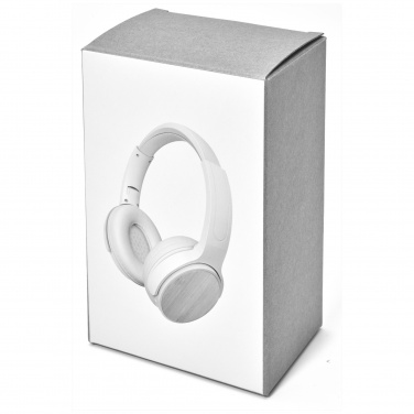 Logo trade firmakingi pilt: Athose bambusest Bluetooth® kõrvaklapid mikrofoniga