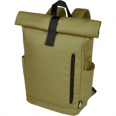 Logo trade reklaamkingituse pilt: Byron 15,6" GRS RPET rull-top seljakott 18L