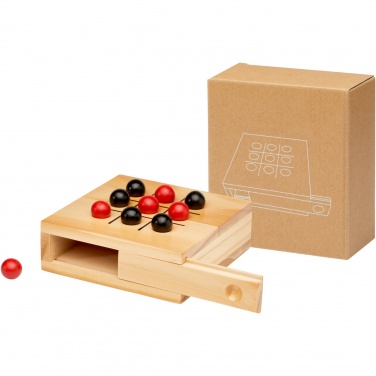 Logo trade reklaamtoote pilt: Strobus puidust tic-tac-toe mäng