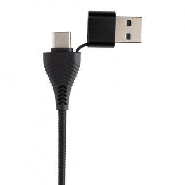 Logotrade firmakingituse foto: Link RCS-i taaskasutatud plastist ja bambusest kahe sisendiga USB-jaotur
