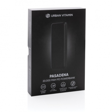 Logo trade reklaamtoote pilt: Urban Vitamin Pasadena 20 000 mAh 18W PD toitepank