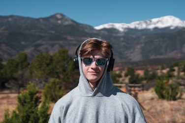 Logo trade reklaamkingituse pilt: RCS taaskasutatud plastist Elite Kokkupandavad juhtmevabad kõrvaklapid