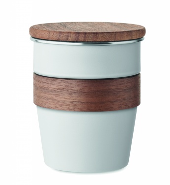 Logotrade reklaamkingitused pilt: Pähklise viimistlusega termostops, 350 ml