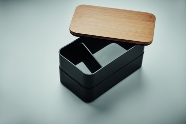 Logo trade reklaamtooted foto: PP-st lõunakarp ja bambusest kaas