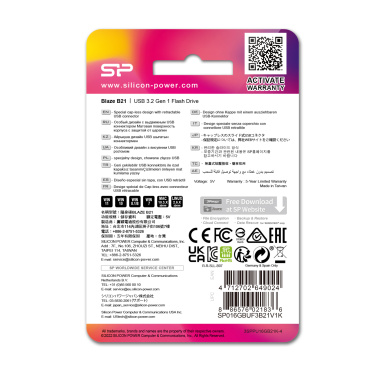 Logo trade reklaamkingid foto: Pendrive Silicon Power Blaze B21 3.1