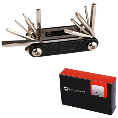 Logotrade reklaamtooted pilt: Jalgratta tööriistakomplekt TIBESTI Schwarzwolf