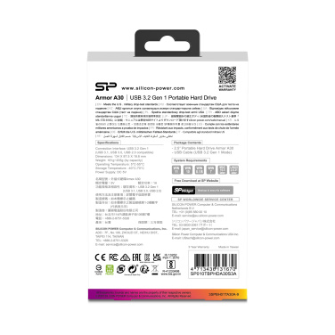 Logotrade reklaamkingituse foto: Silicon Power kõvaketas Armor A30 2TB