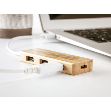 Logo trade firmakingi pilt: Bambusest USB-jaotur