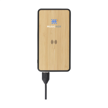 Logo trade ärikingi pilt: Boru Bamboo RCS taaskasutatud ABS Powerbanki juhtmeta laadija
