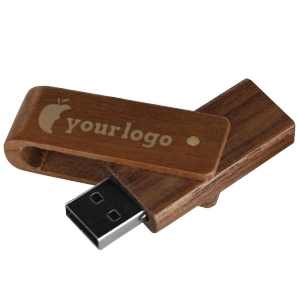 Logo trade ärikingituse pilt: Puidust USB-mälupulk