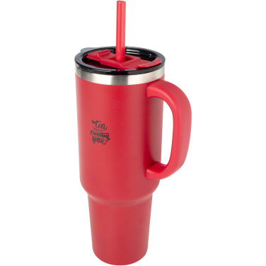 Logotrade reklaamkingi foto: Sydney 1200 ml RCS-sertifikaadiga termoskruus kõrrega