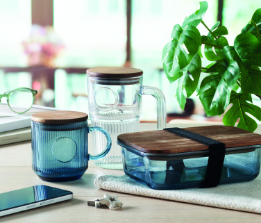 Logotrade reklaamkingi foto: Ribiline klaasist kruus 300ml VITRIO MUG