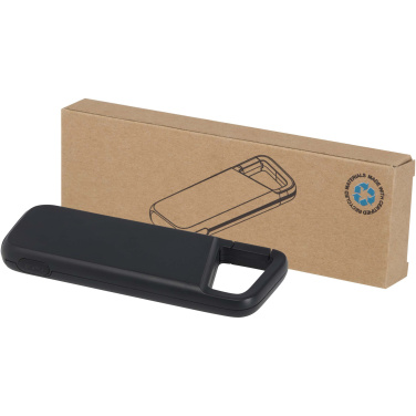 Logotrade firmakingituse foto: Alkes 5000 mAh 12W taaskasutatud plastist veekindel varupatarei karabiiniga