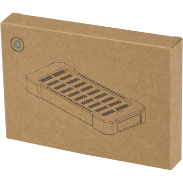 Logo trade reklaamtooted foto: Altair 5000 mAh 10W taaskasutatud plastist vastupidav päikesepatarei sisseehitatud taskulambiga