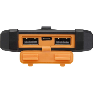 Logotrade firmakingituse foto: Altair 5000 mAh 10W taaskasutatud plastist vastupidav päikesepatarei sisseehitatud taskulambiga