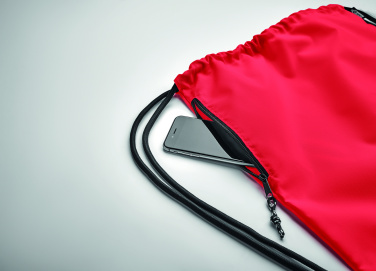 Logotrade reklaamkingituse foto: Suur nööriga kott 300D RPET