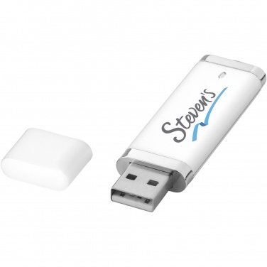 Logo trade liikelahjat mainoslahjat kuva: Flat-USB-muistitikku, 4 Gt