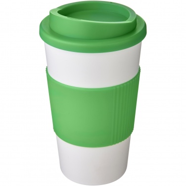 Logo trade liikelahjat mainoslahjat kuva: Americano® 350 ml eristetty muki oterenkaalla