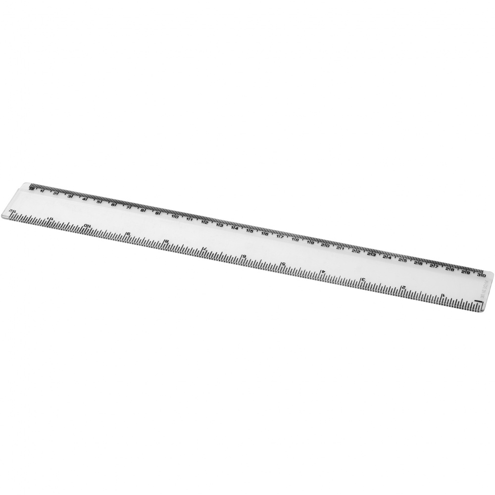 Logotrade liikelahja mainoslahja kuva: Renzo-viivain, 30 cm, muovinen