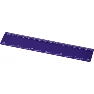 Logo trade mainoslahjat tuotekuva: Renzo-viivain, 15 cm, muovinen