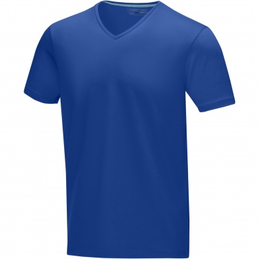 Logotrade mainoslahjat ja liikelahjat tuotekuva: Kawartha short sleeve men's organic V-neck t-shirt